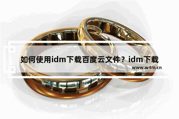 如何使用idm下载百度云文件？idm下载百度云文件的方法