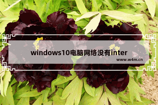 windows10电脑网络没有internet访问权限怎么办？