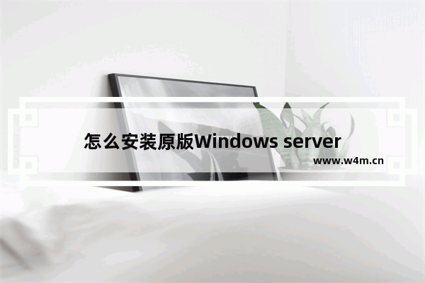 怎么安装原版Windows server 2008？U盘安装很省心