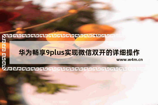 华为畅享9plus实现微信双开的详细操作步骤