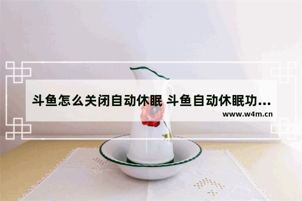 斗鱼怎么关闭自动休眠 斗鱼自动休眠功能在哪里关