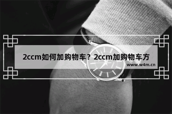 2ccm如何加购物车？2ccm加购物车方法攻略介绍！