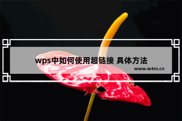 wps中如何使用超链接 具体方法