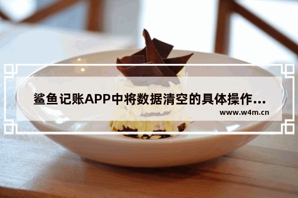 鲨鱼记账APP中将数据清空的具体操作方法