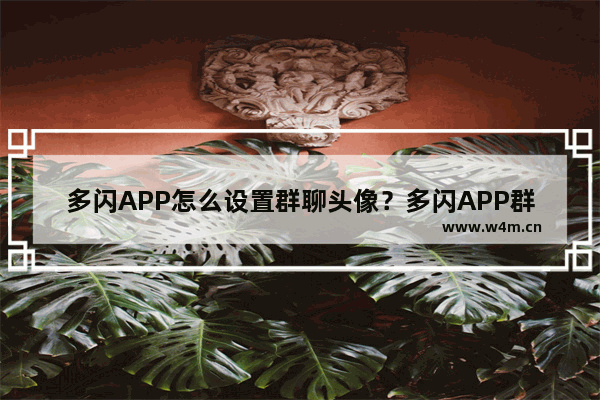 多闪APP怎么设置群聊头像？多闪APP群头像在哪修改？