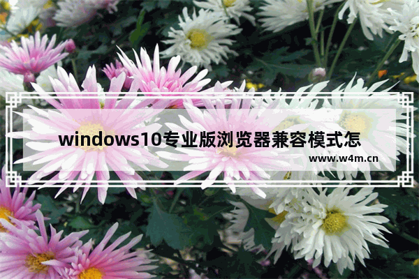 windows10专业版浏览器兼容模式怎么设置？