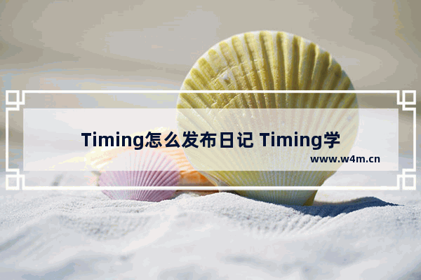 Timing怎么发布日记 Timing学习日记发布教程