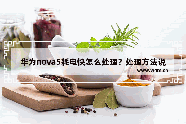 华为nova5耗电快怎么处理？处理方法说明