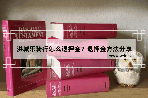 洪城乐骑行怎么退押金？退押金方法分享