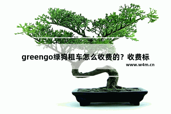 greengo绿狗租车怎么收费的？收费标准说明