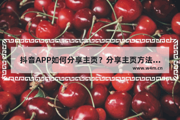 抖音APP如何分享主页？分享主页方法介绍