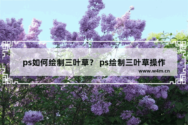 ps如何绘制三叶草？ ps绘制三叶草操作步骤一览