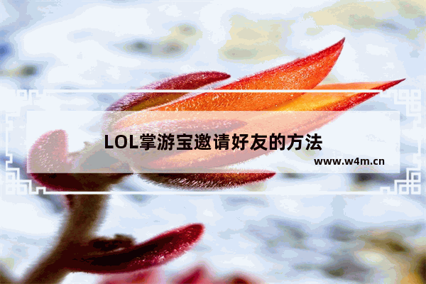 LOL掌游宝邀请好友的方法