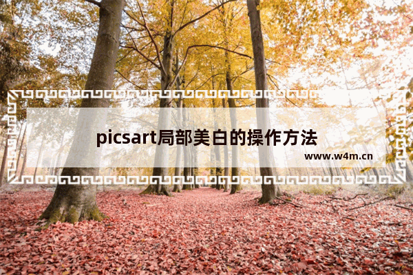 picsart局部美白的操作方法