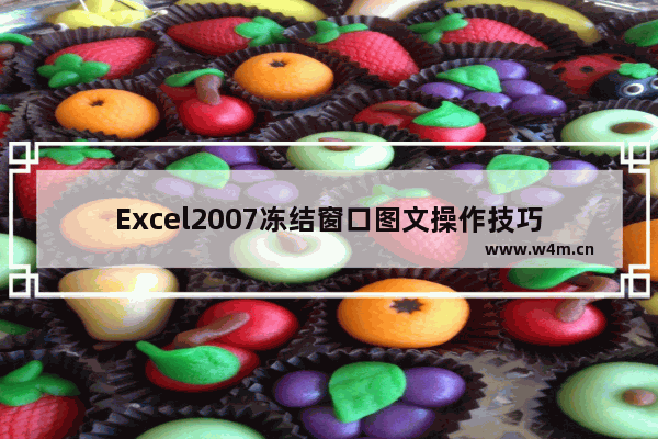 Excel2007冻结窗口图文操作技巧