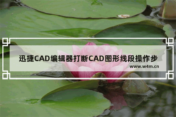 迅捷CAD编辑器打断CAD图形线段操作步骤