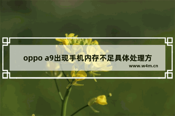 oppo a9出现手机内存不足具体处理方法