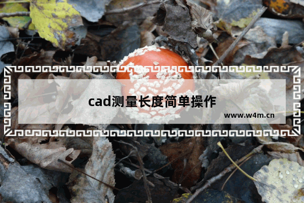 cad测量长度简单操作