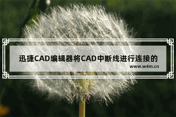 迅捷CAD编辑器将CAD中断线进行连接的方法