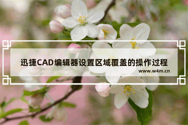 迅捷CAD编辑器设置区域覆盖的操作过程