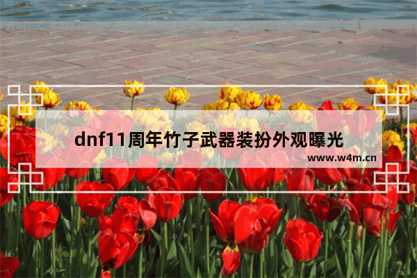 dnf11周年竹子武器装扮外观曝光