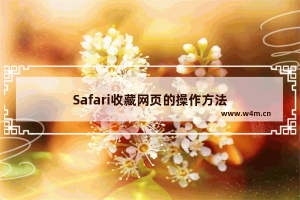 Safari收藏网页的操作方法