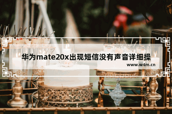 华为mate20x出现短信没有声音详细操作方法