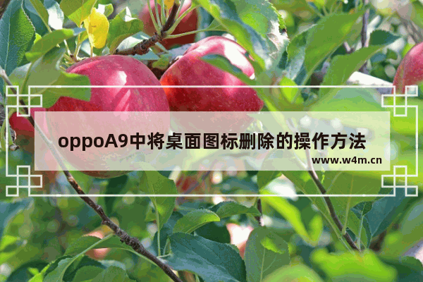 oppoA9中将桌面图标删除的操作方法