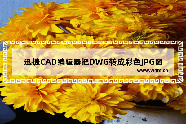 迅捷CAD编辑器把DWG转成彩色JPG图片图文操作步骤