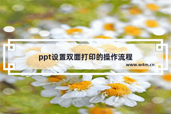 ppt设置双面打印的操作流程