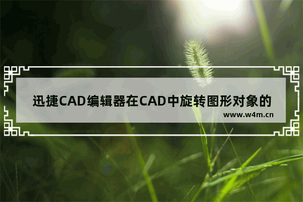 迅捷CAD编辑器在CAD中旋转图形对象的方法