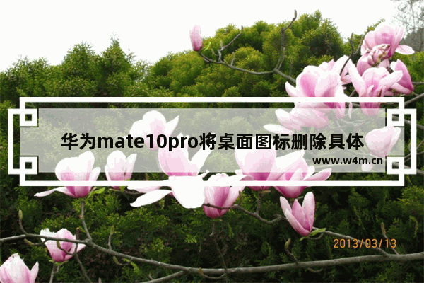 华为mate10pro将桌面图标删除具体操作方法