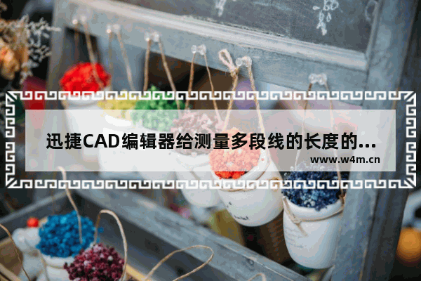 迅捷CAD编辑器给测量多段线的长度的方法