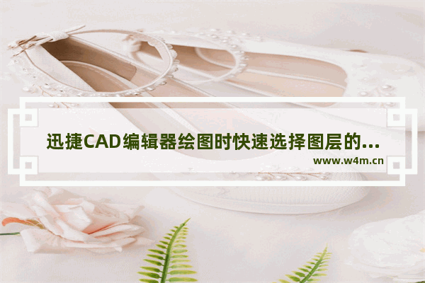 迅捷CAD编辑器绘图时快速选择图层的操作步骤