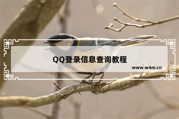 QQ登录信息查询教程