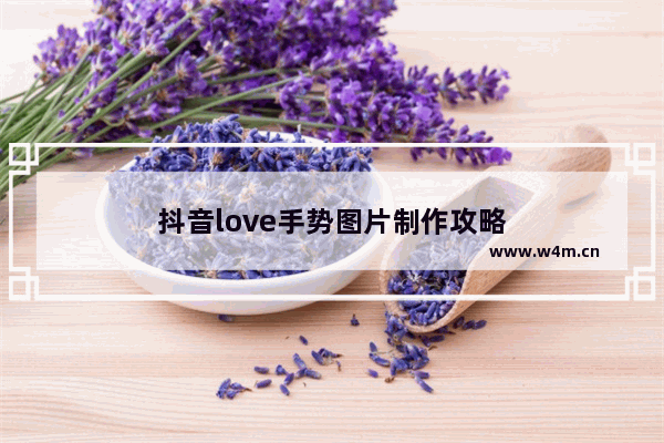 抖音love手势图片制作攻略