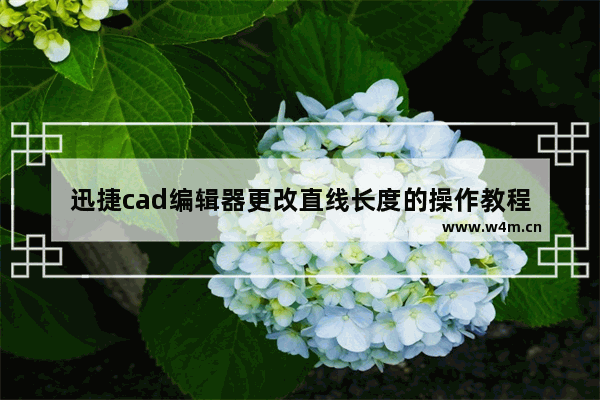 迅捷cad编辑器更改直线长度的操作教程