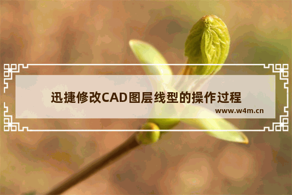 迅捷修改CAD图层线型的操作过程