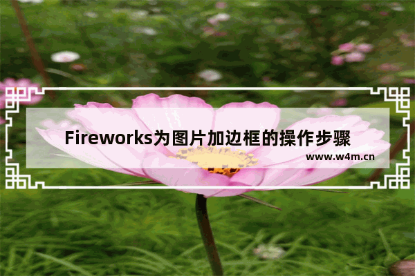 Fireworks为图片加边框的操作步骤