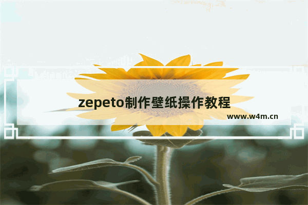 zepeto制作壁纸操作教程