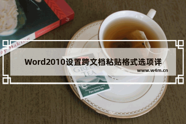 Word2010设置跨文档粘贴格式选项详细操作步骤