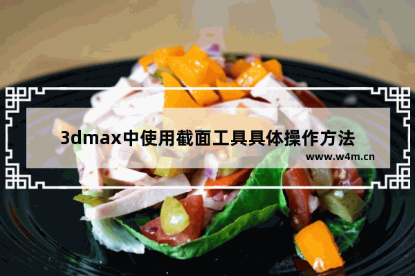 3dmax中使用截面工具具体操作方法