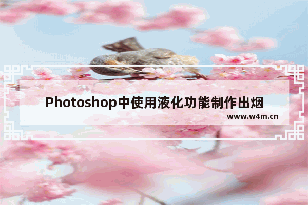 Photoshop中使用液化功能制作出烟雾效果具体操作方法