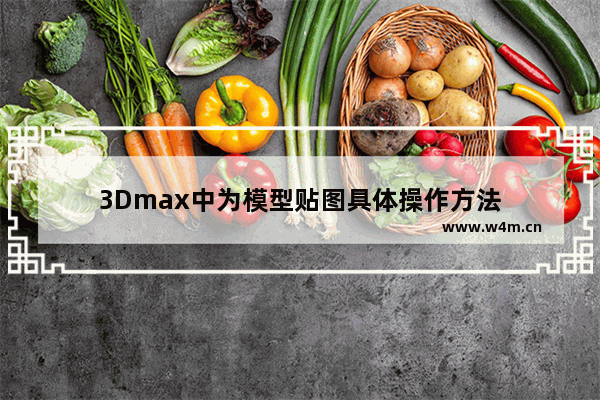 3Dmax中为模型贴图具体操作方法