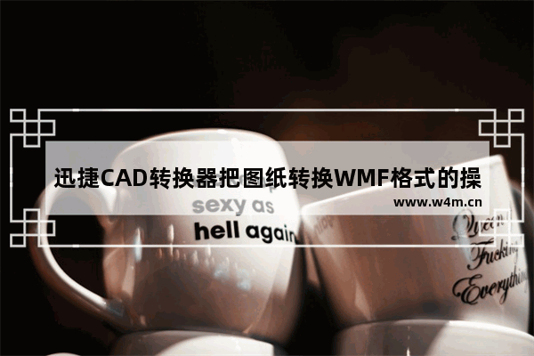 迅捷CAD转换器把图纸转换WMF格式的操作步骤