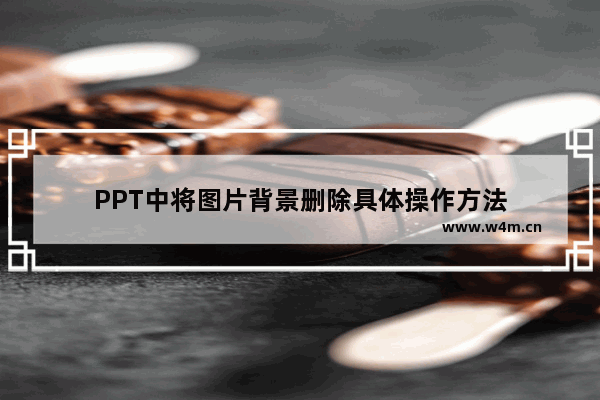 PPT中将图片背景删除具体操作方法