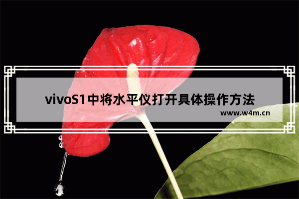 vivoS1中将水平仪打开具体操作方法