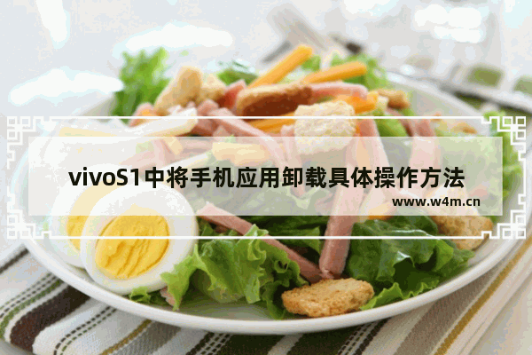 vivoS1中将手机应用卸载具体操作方法