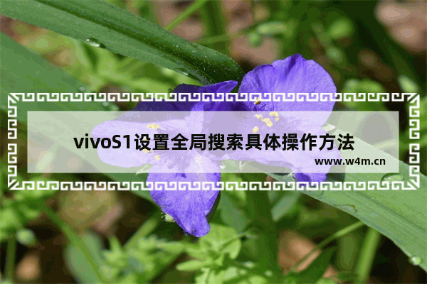 vivoS1设置全局搜索具体操作方法