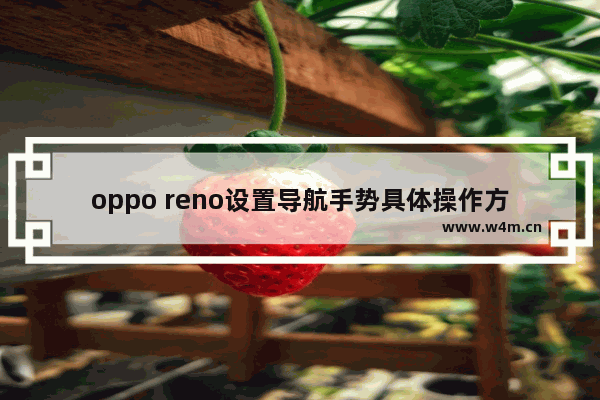 oppo reno设置导航手势具体操作方法